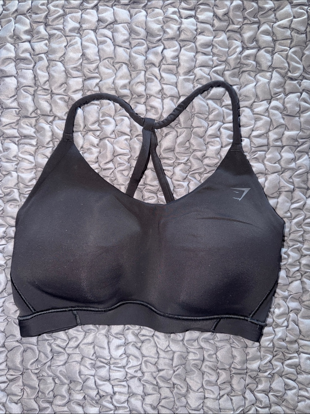 Gymshark Black Racerback Padded Sports Bra